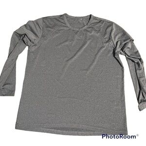 Sansoleil Gray Long Sleeve Crew UPF 50 Sz L Outdoor